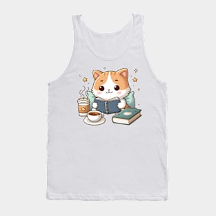 Cats, coffee and books - the best of life Tank Top